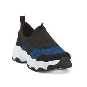 ALEGRIA Royal Blue Sleekjoy Slip On Sneakers